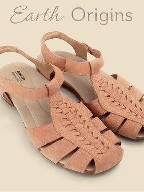 Earth Origins Savoy Sierra.
Women Sz 8. Leather
Heel Strap Slingback.Closed Toe.